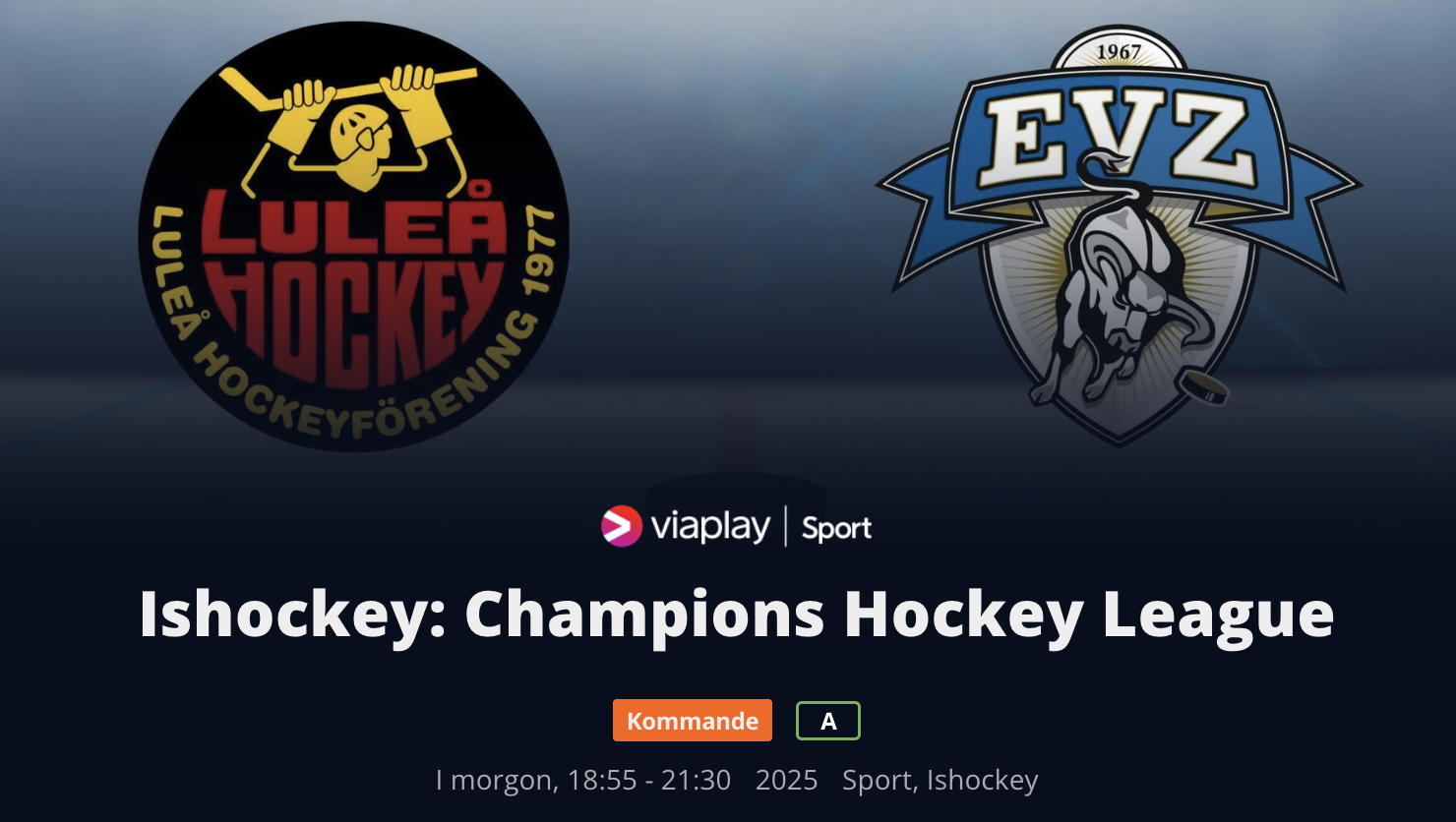 Luleå Hockey: Se Luleås CHL-matcher för endast 79 kr – utan bindningstid Luleå Hockey: Se Luleås CHL-matcher för endast 79 kr – utan bindningstid