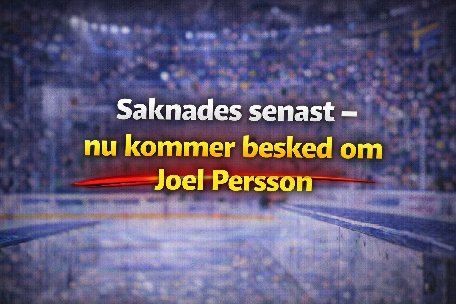 Stjärnan saknades senast i Växjö - nu kommer besked