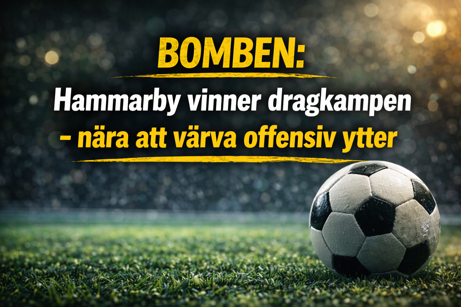 Hammarby IF: Uppgifter: Hammarby nära norsk supertalang