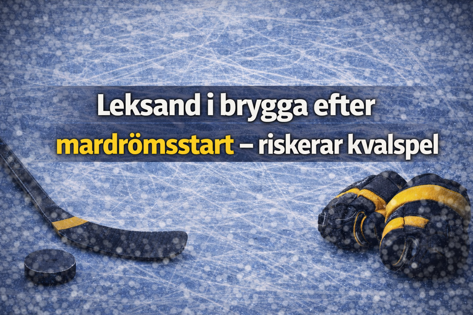 Leksand i brygga efter mardrömsstart – riskerar kvalspel