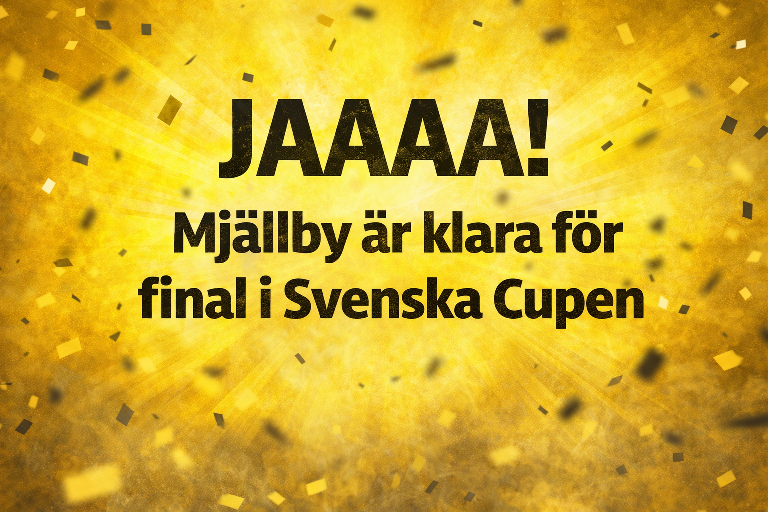 Mjällby: Mjällby till cupfinal efter överkörning – körde över Gais på Strandvallen