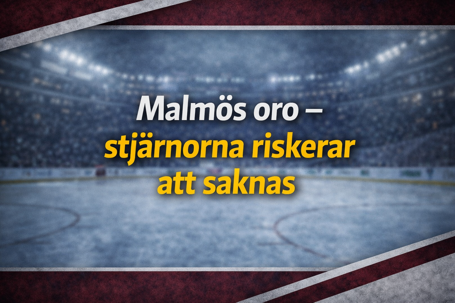 Malmö Redhawks: Malmös oro – stjärnorna riskerar att saknas