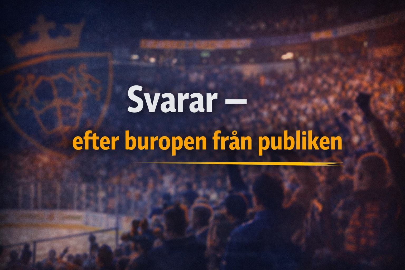 Stjärnans svar på publikens burop