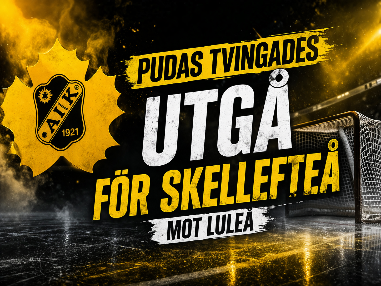 Skellefteå AIK: TUNGA SMÄLLEN: Lagkaptenen tvingades utgå direkt - 