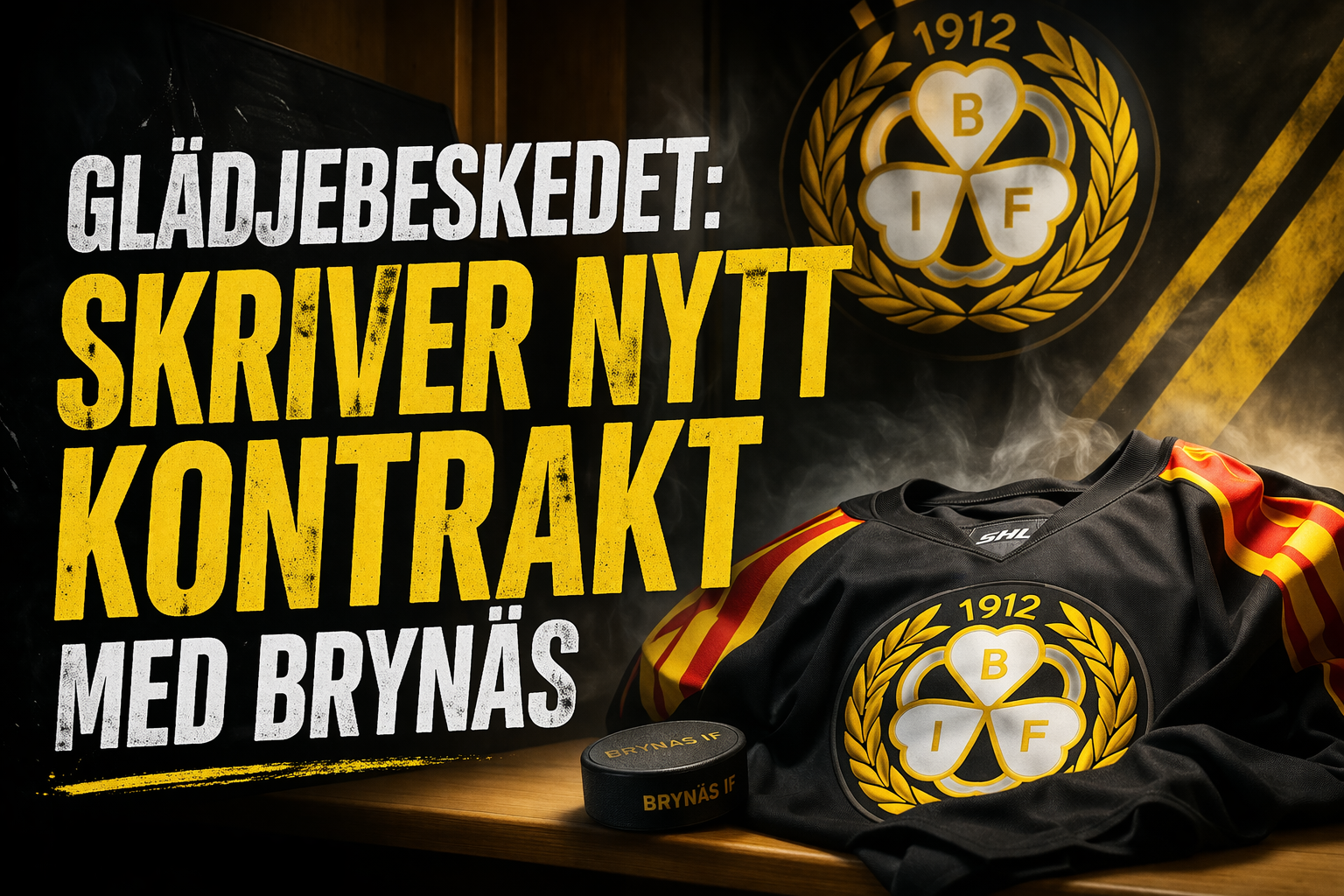 GLÄDJEBESKEDET: Skriver nytt kontrakt med Brynäs