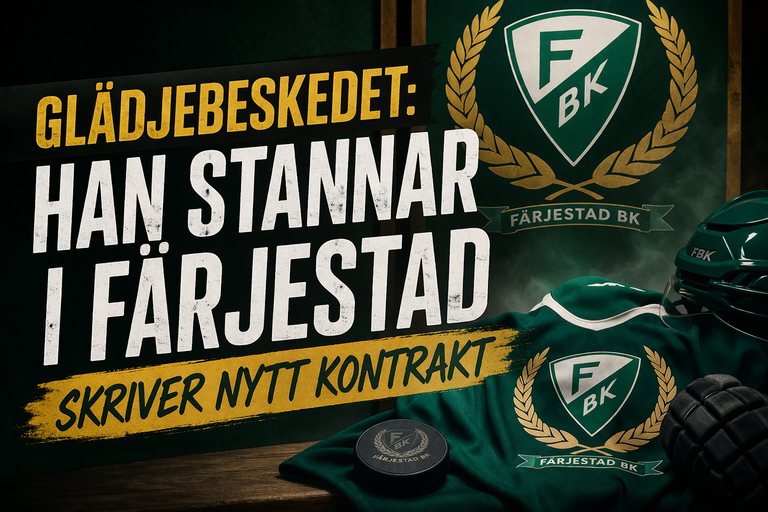 Färjestad: GLÄDJEBESKEDET: Han stannar i Färjestad - skriver nytt kontrakt