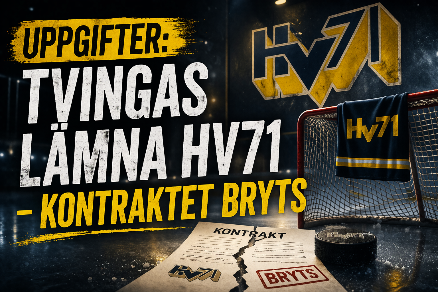 Uppgifter: Tvingas lämna HV71 - kontraktet bryts