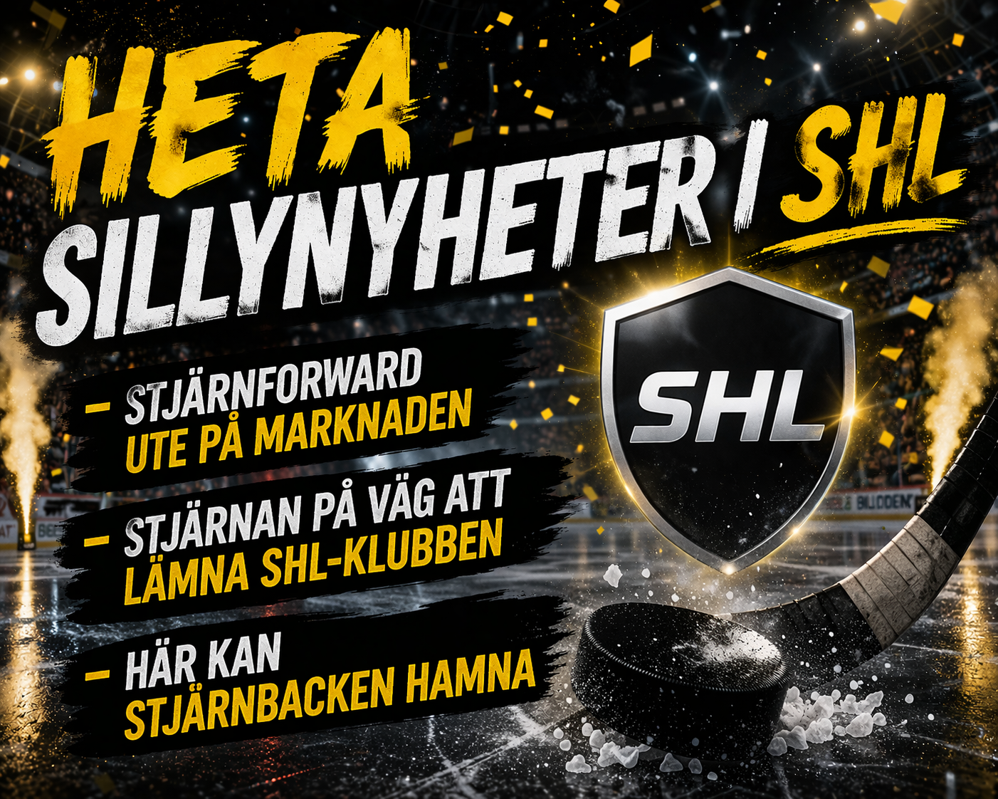 Heta sillynyheter från SHL och HockeyAllsvenskan