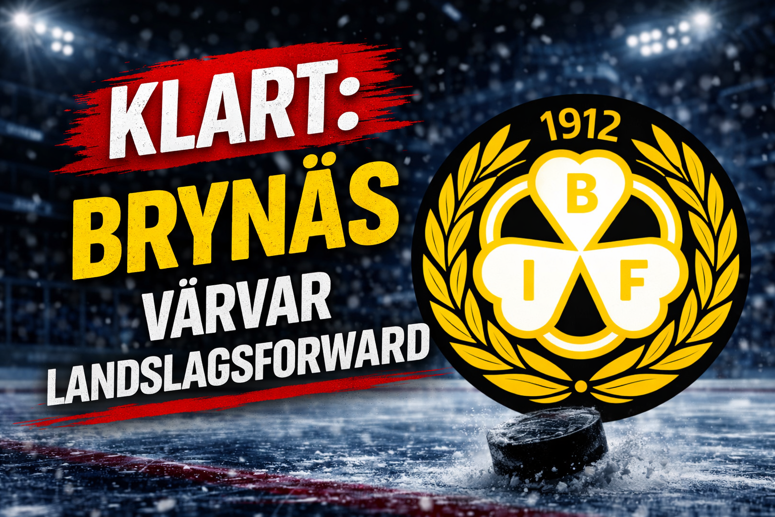 KLART: Brynäs värvar landslagsforward