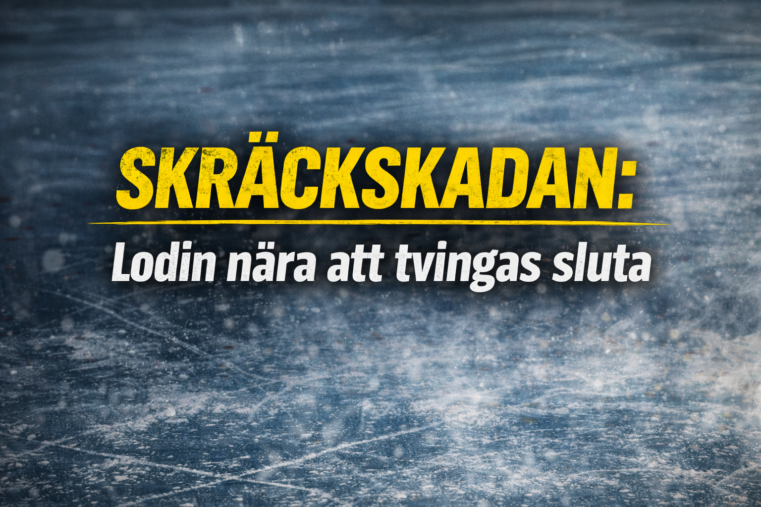 Färjestad: Skräckskadan: Lodin nära att tvingas sluta – ”200 stygn och tre operationer”