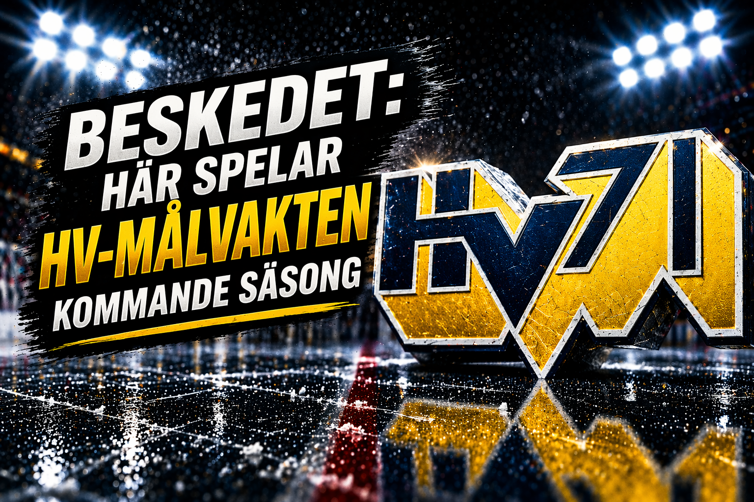 Hv71: Beskedet: Målvakten lämnar HV71