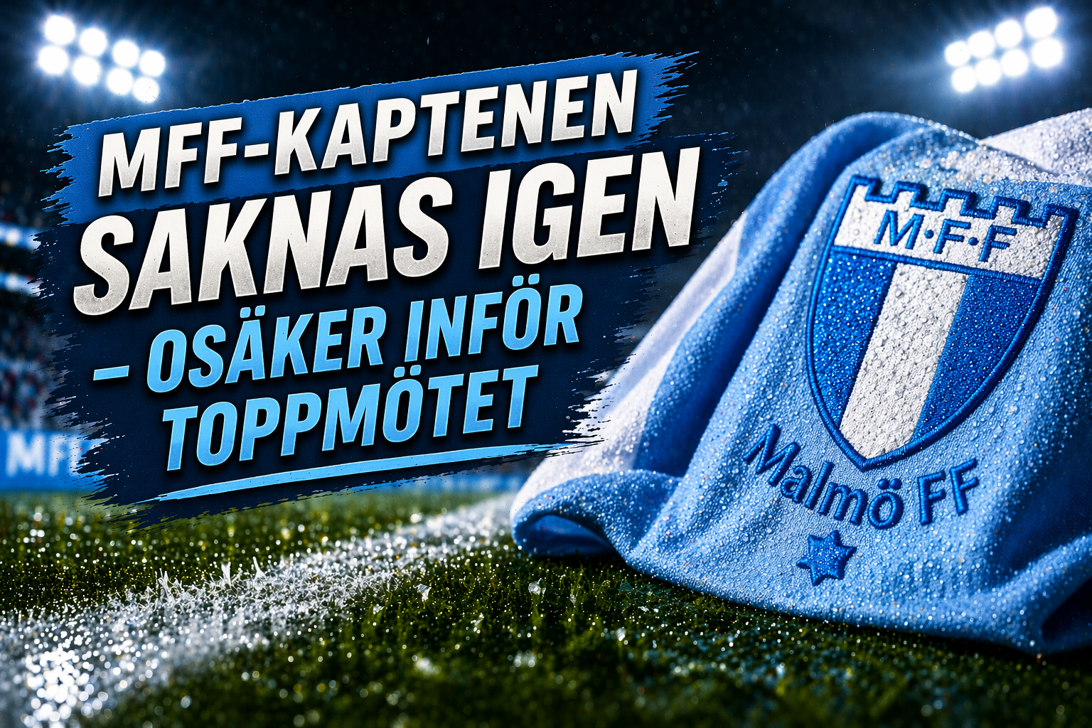 Malmö FF: MFF-kaptenen saknas igen – osäker inför toppmötet