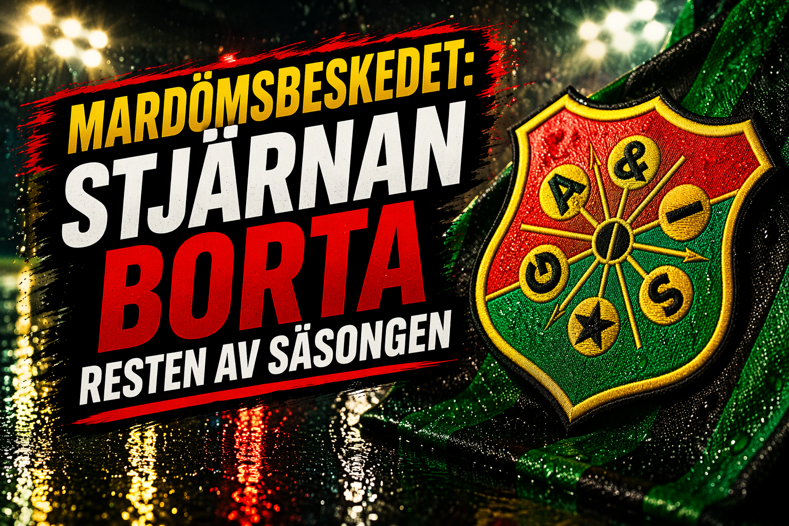 GAIS: Mardrömsbeskedet: Stjärnan borta resten av säsongen