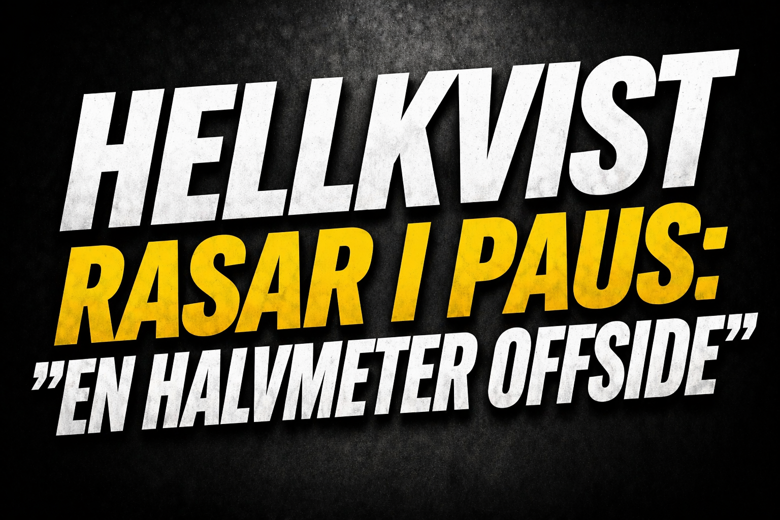 SHL: Stora ilskan i paus