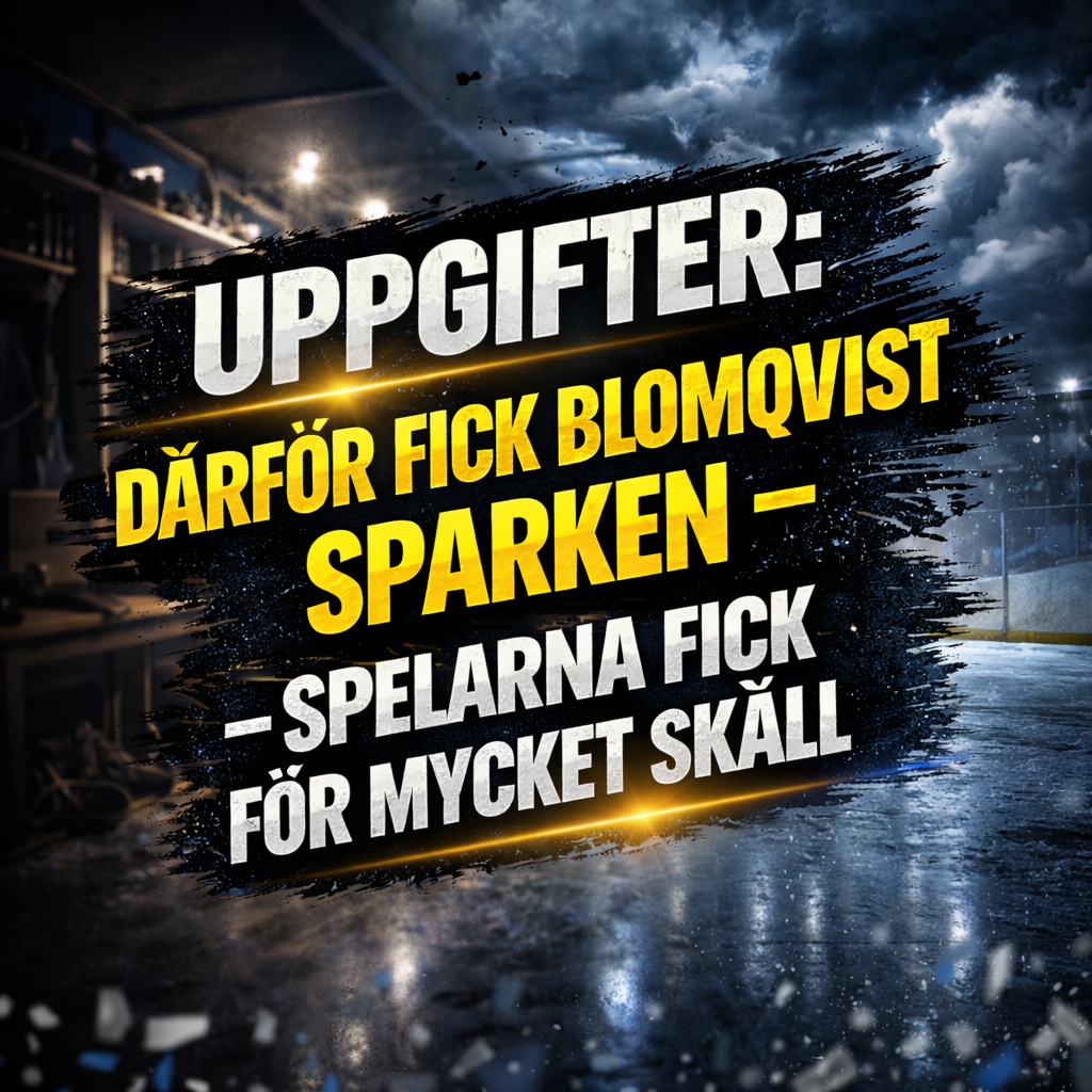 Hv71: Uppgifter: Spelarnas missnöje - fick för mycket skäll