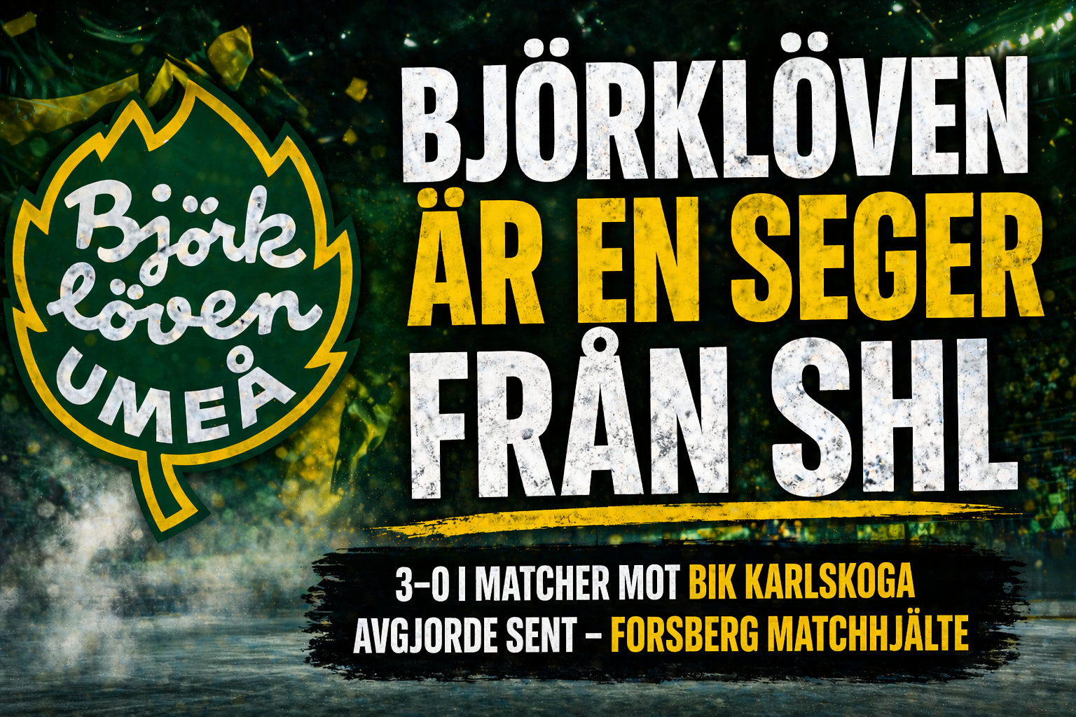 HockeyAllsvenskan: Björklöven nära SHL – vände sent i galen match