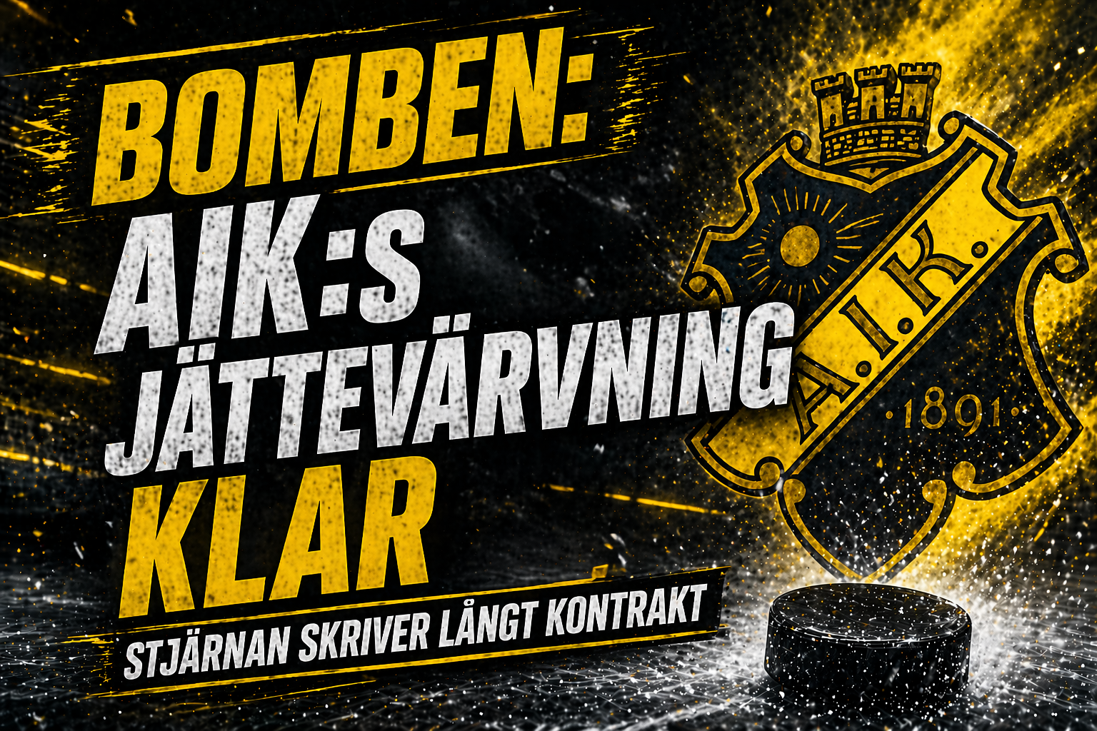 AIK Hockey: BOMBEN: AIK:s jättevärvning klar - stjärnan skriver långt kontrakt