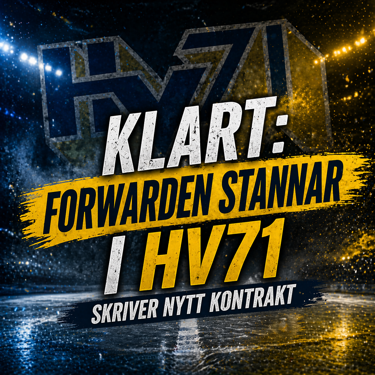 Hv71: KLART: Forwarden stannar i HV71 - skriver nytt kontrakt