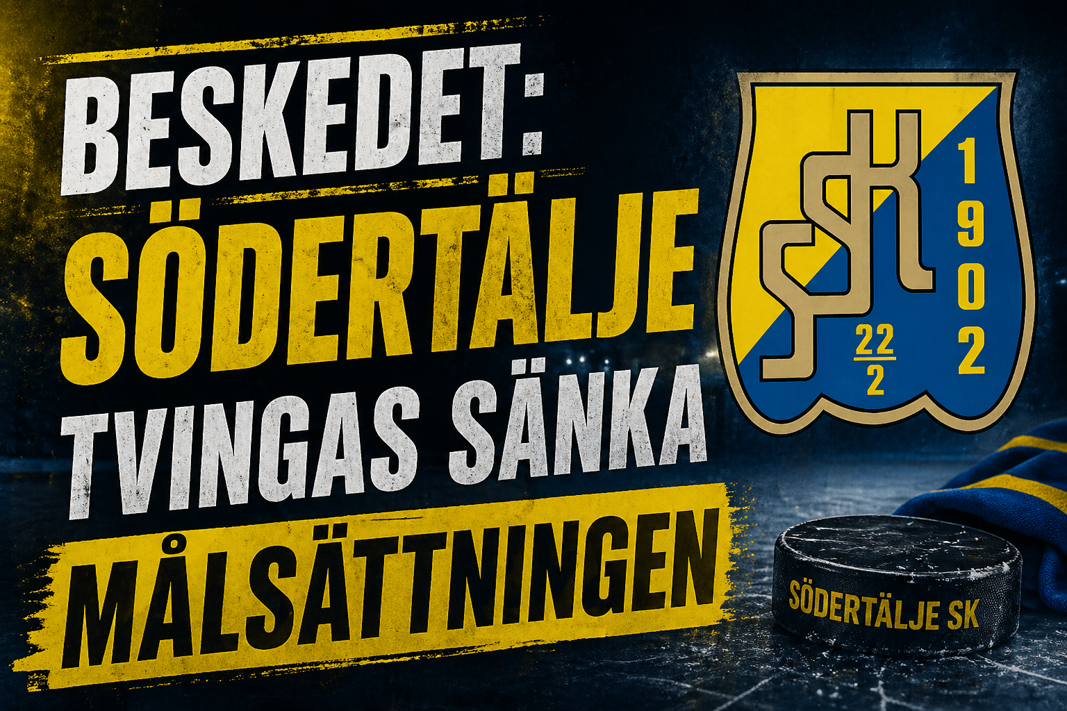 Södertälje: Beskedet: Södertälje tvingas sänka målsättningen