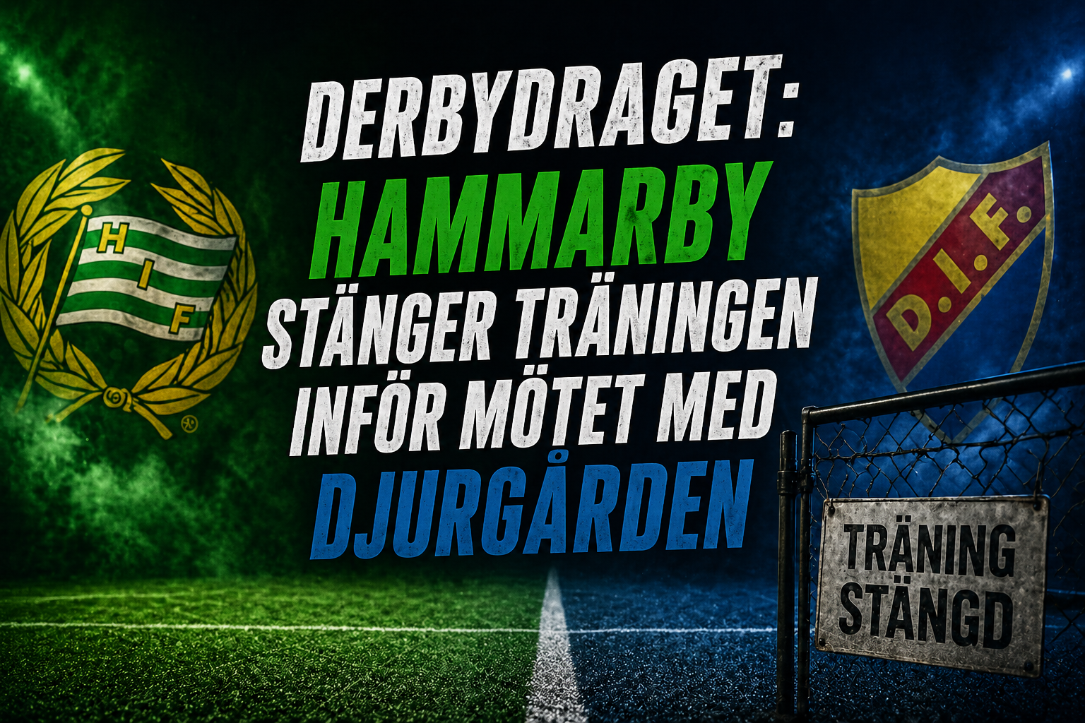 Hammarby IF: Derbydraget: Hammarby stänger träningen inför mötet med Djurgården