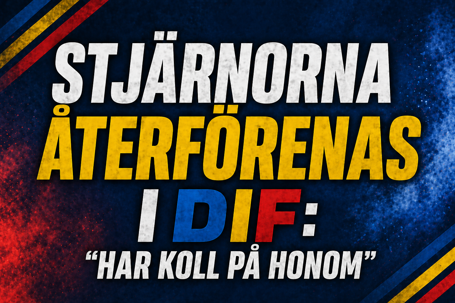 Vejdemo tillbaka i Djurgården – återförenas med gammal lagkamrat