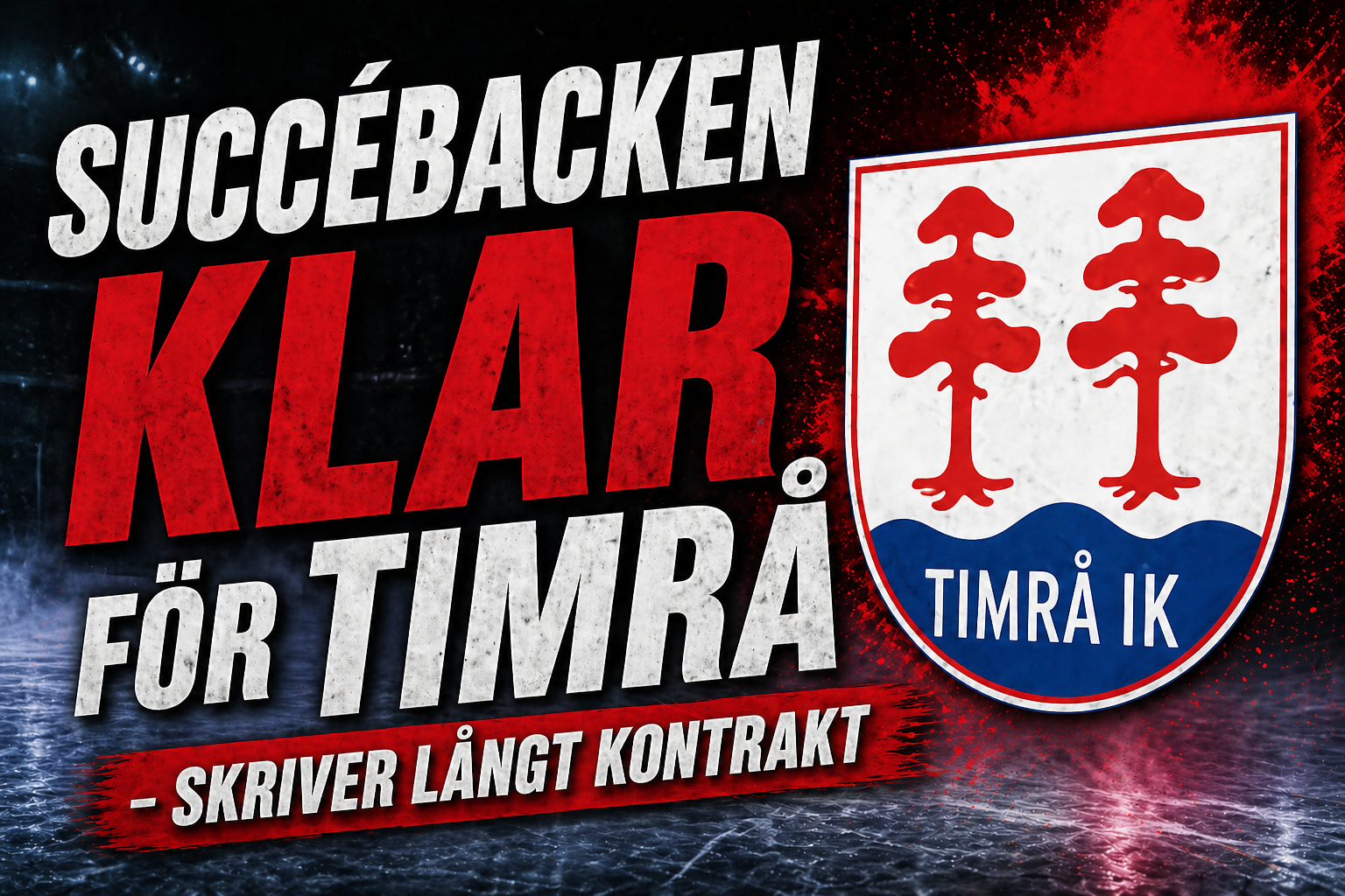 Timrå IK: Succébacken klar för Timrå - skriver långt kontrakt