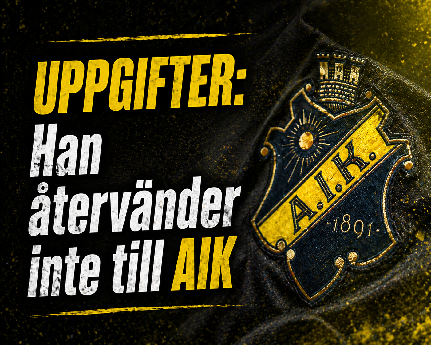 Uppgifter: AIK går miste om anfallaren