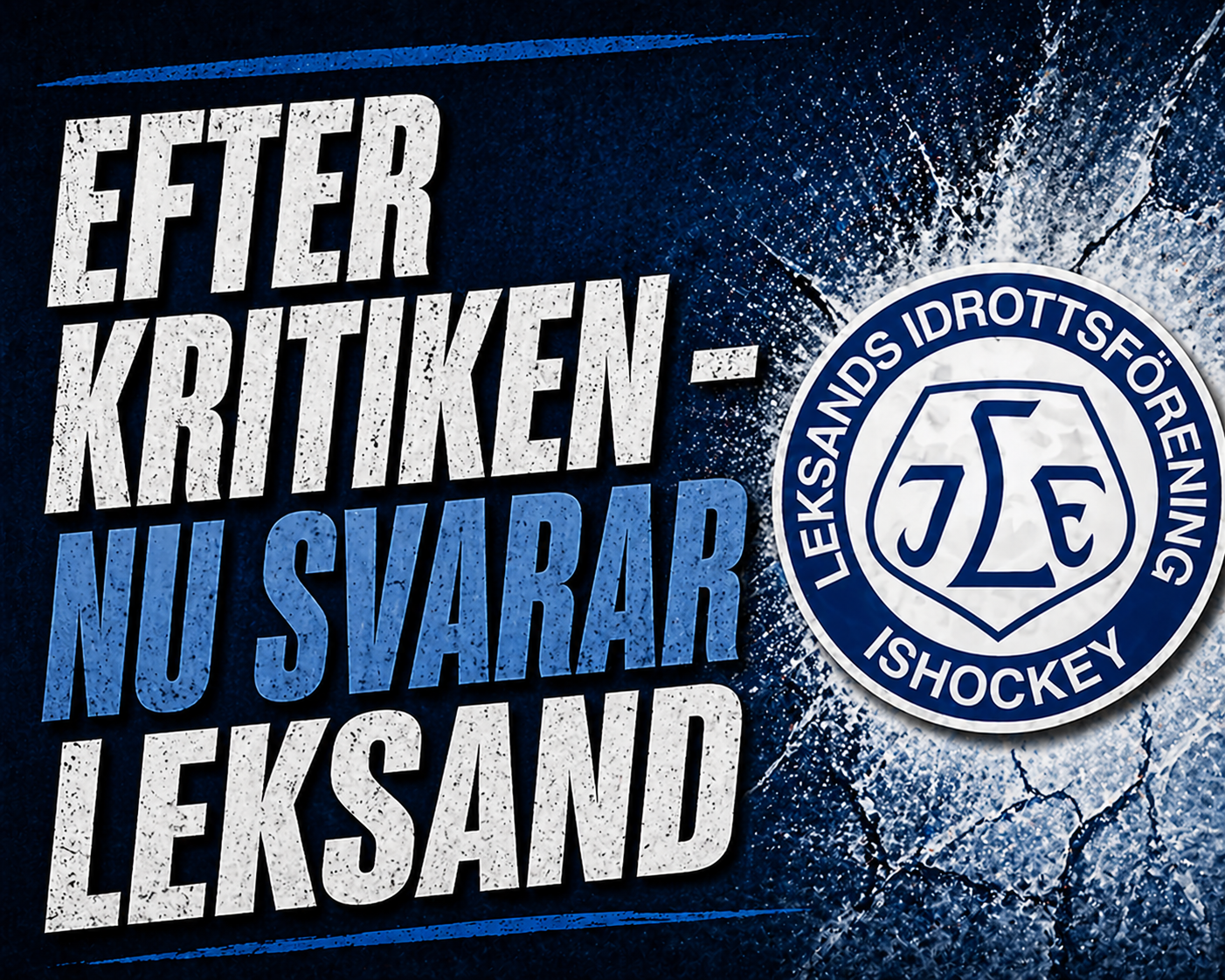 Efter kritiken - nu svarar Leksand