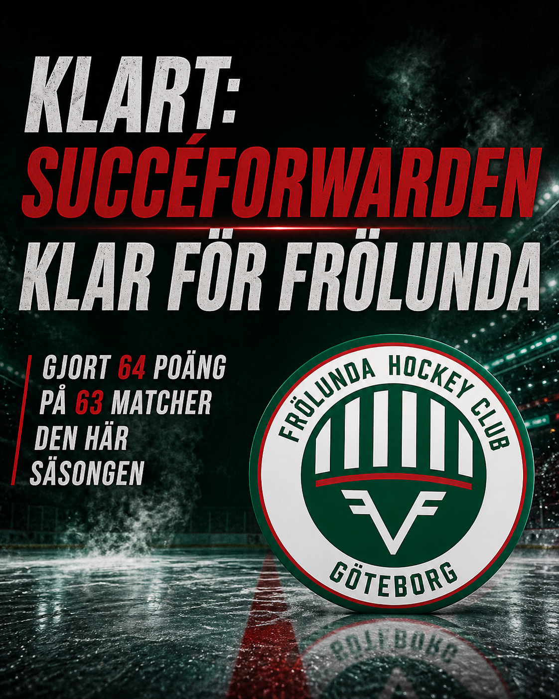 Frölunda: KLART: Frölunda värvar poängkungen