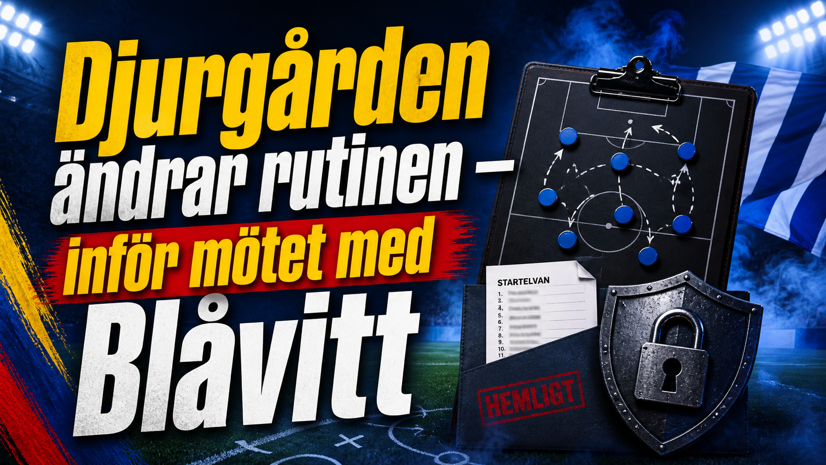 Djurgården ändrar rutinen – inför mötet med Blåvitt
