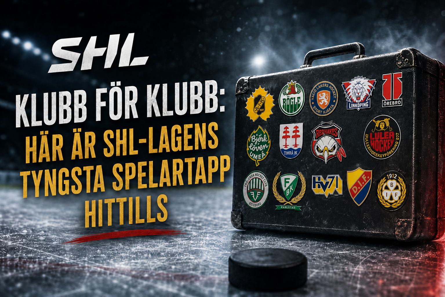SHL: Klubb för klubb: Här är SHL-lagens tyngsta spelartapp hittills