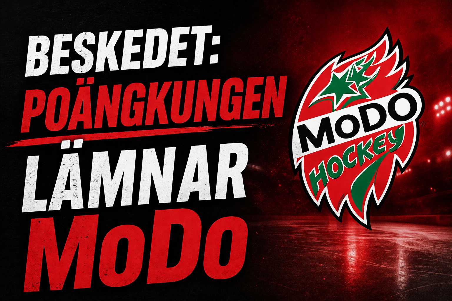 Modo: Beskedet: Stjärnan lämnar MoDo