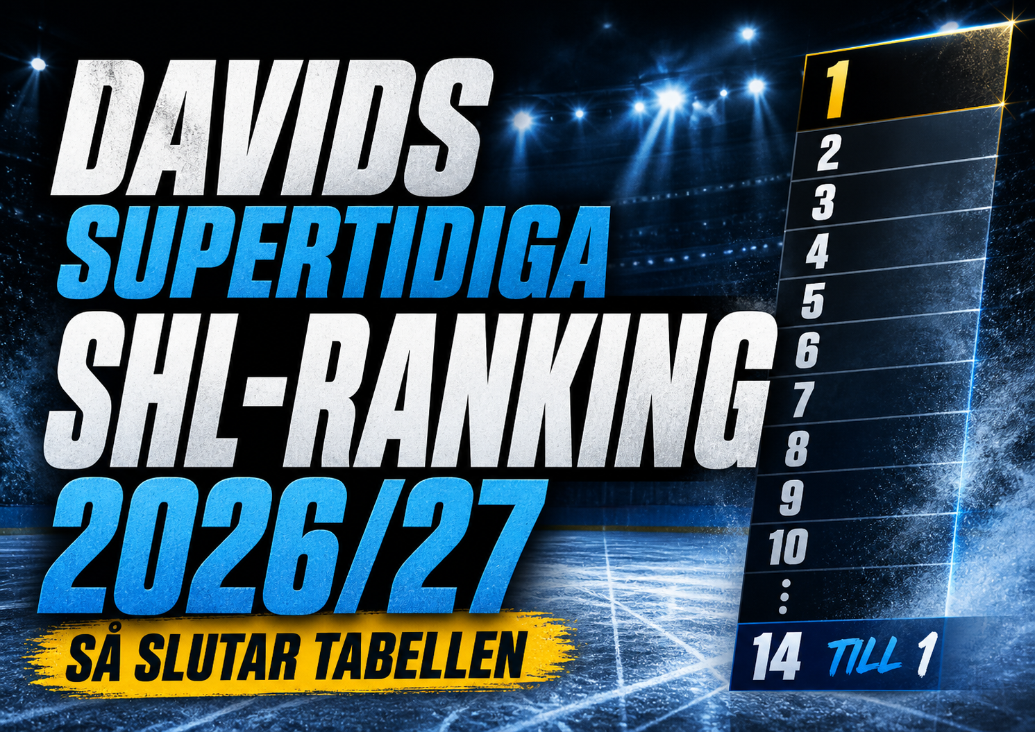 SHL: Supertidiga tipset - Så slutar SHL 2026/27