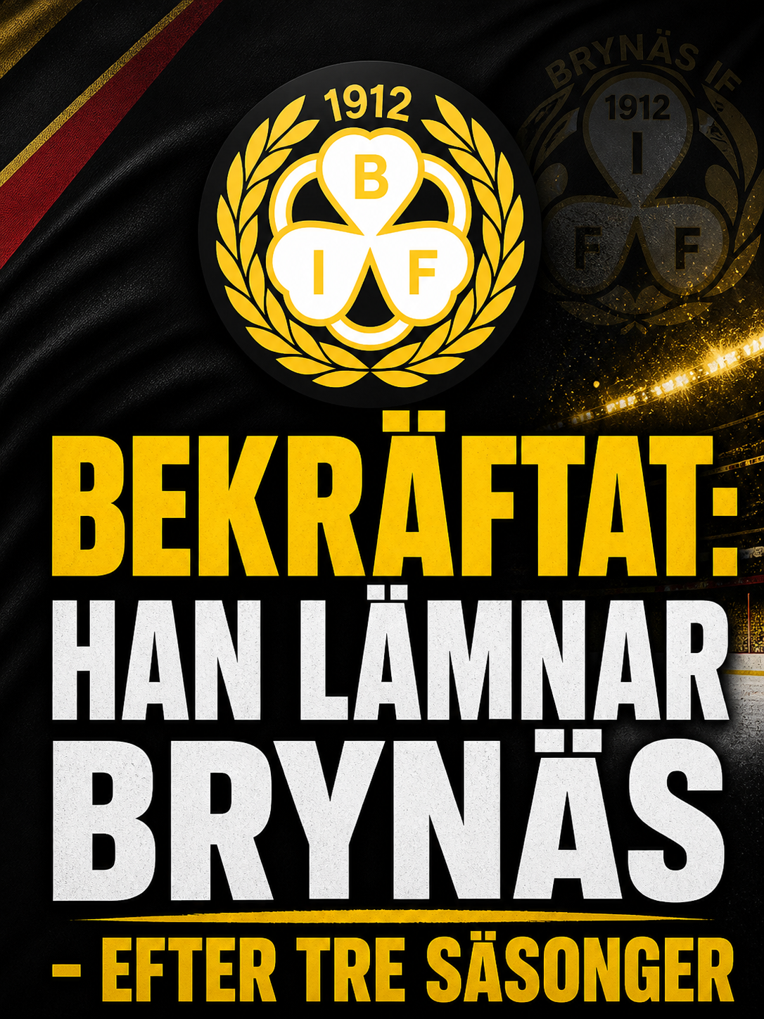 Brynäs: KLART: Han lämnar Brynäs - efter tre säsonger