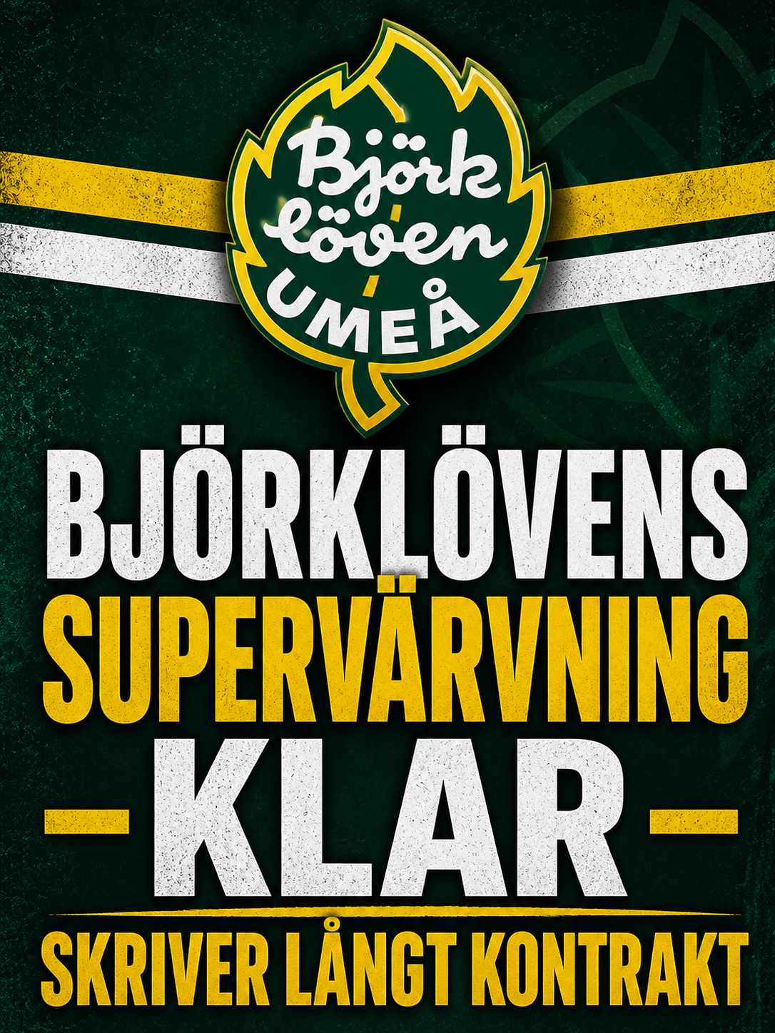 Björklöven: Björklövens supervärvning klar - skriver långt kontrakt
