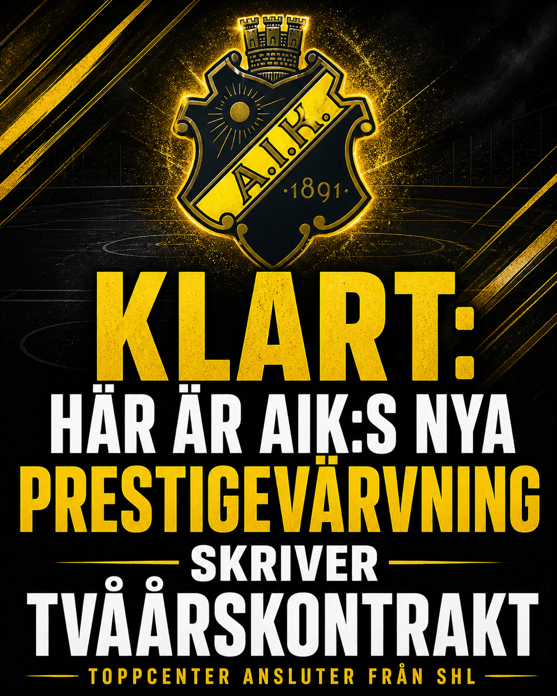 AIK Hockey: KLART: AIK gör ny prestigevärvning - toppcentern klar