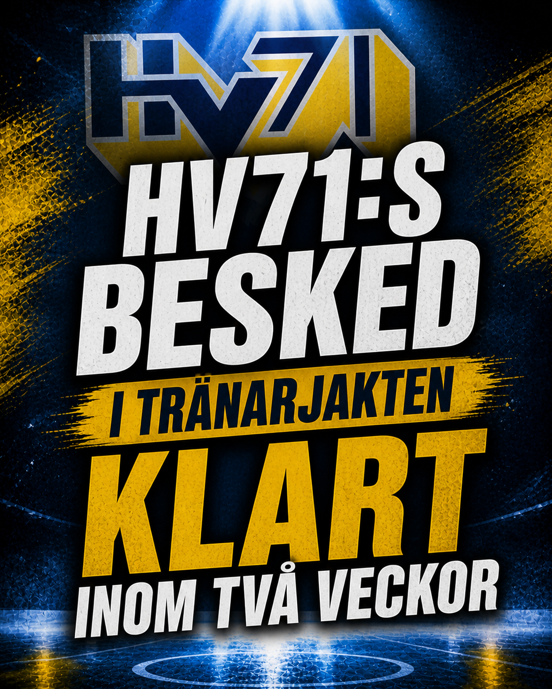 Hv71: HV71:s besked i tränarjakten - klart inom två veckor