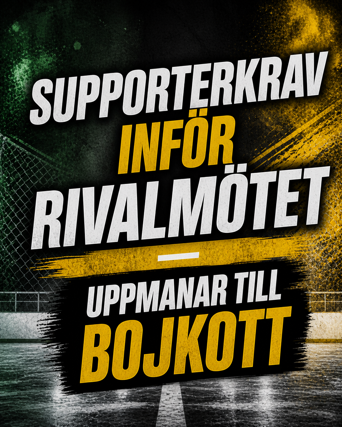 Björklöven: Supporterkrav inför rivalmötet – uppmanar till bojkott