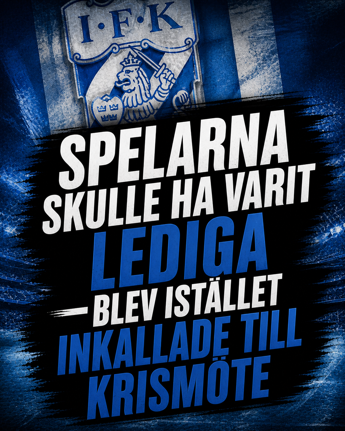 Krismöte i IFK Göteborg efter 0–6-smällen