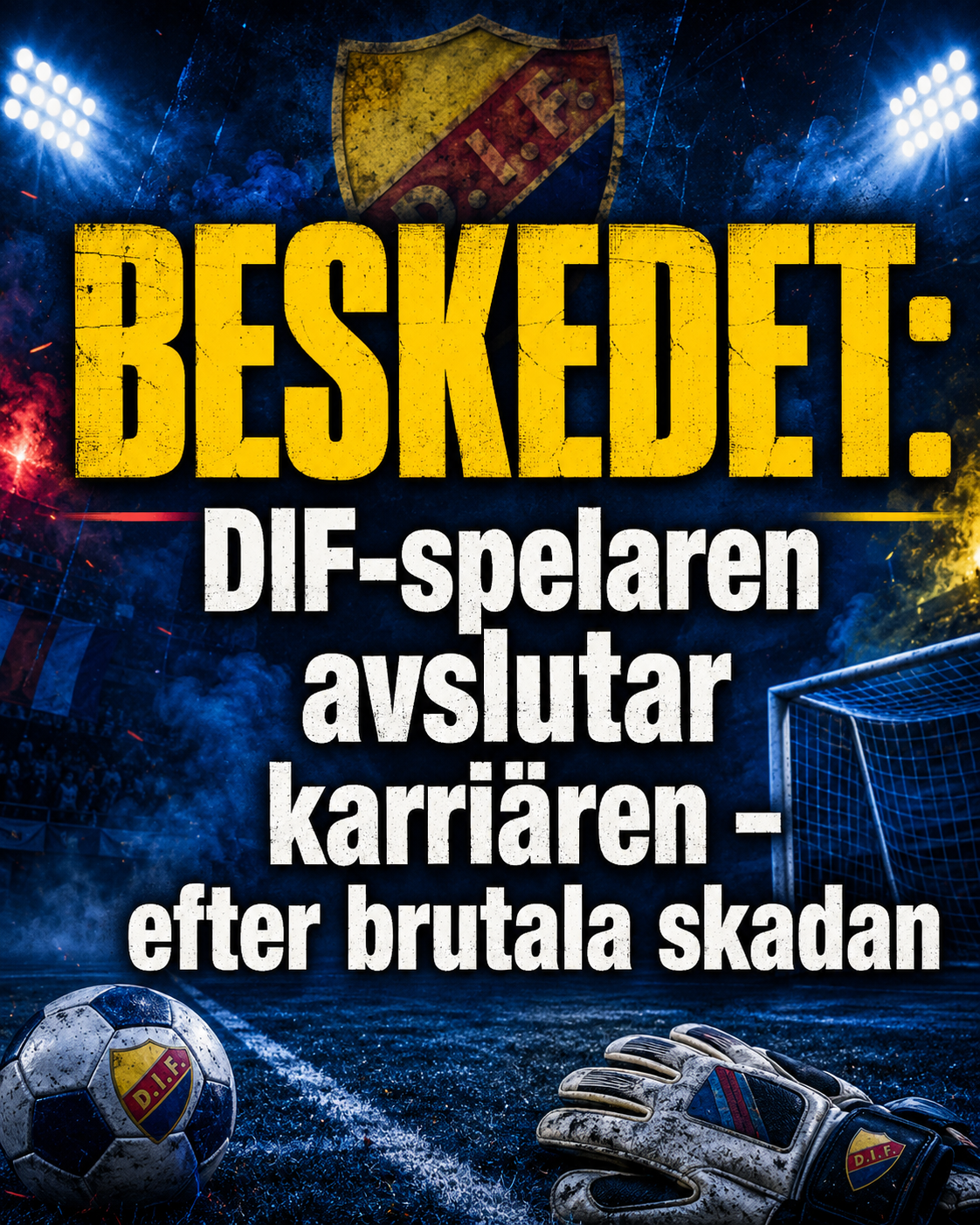 BESKEDET: DIF-spelaren avslutar karriären – efter brutala skadan