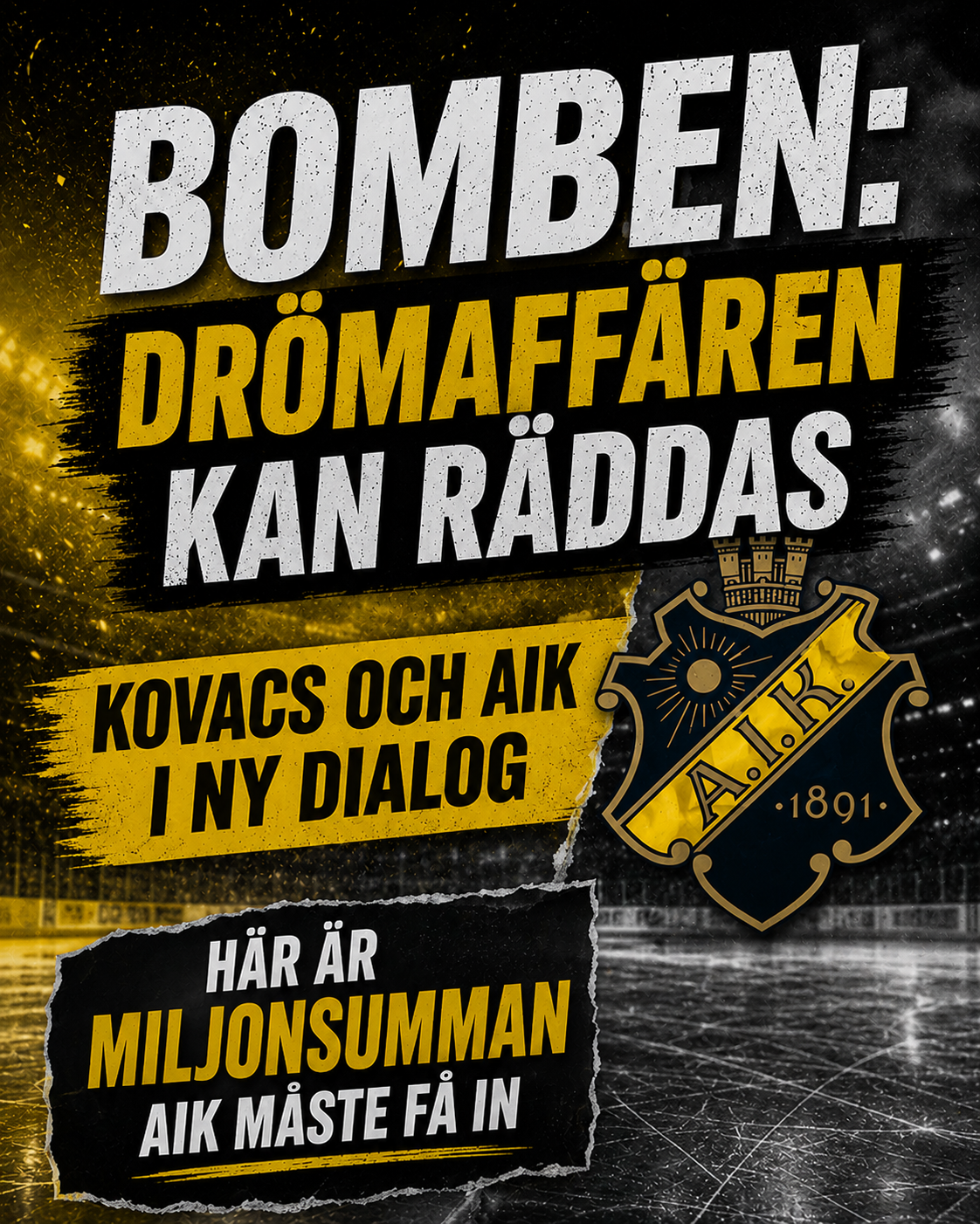 BOMBEN: AIK:s drömvärvning kan räddas - i dialog med Kovacs