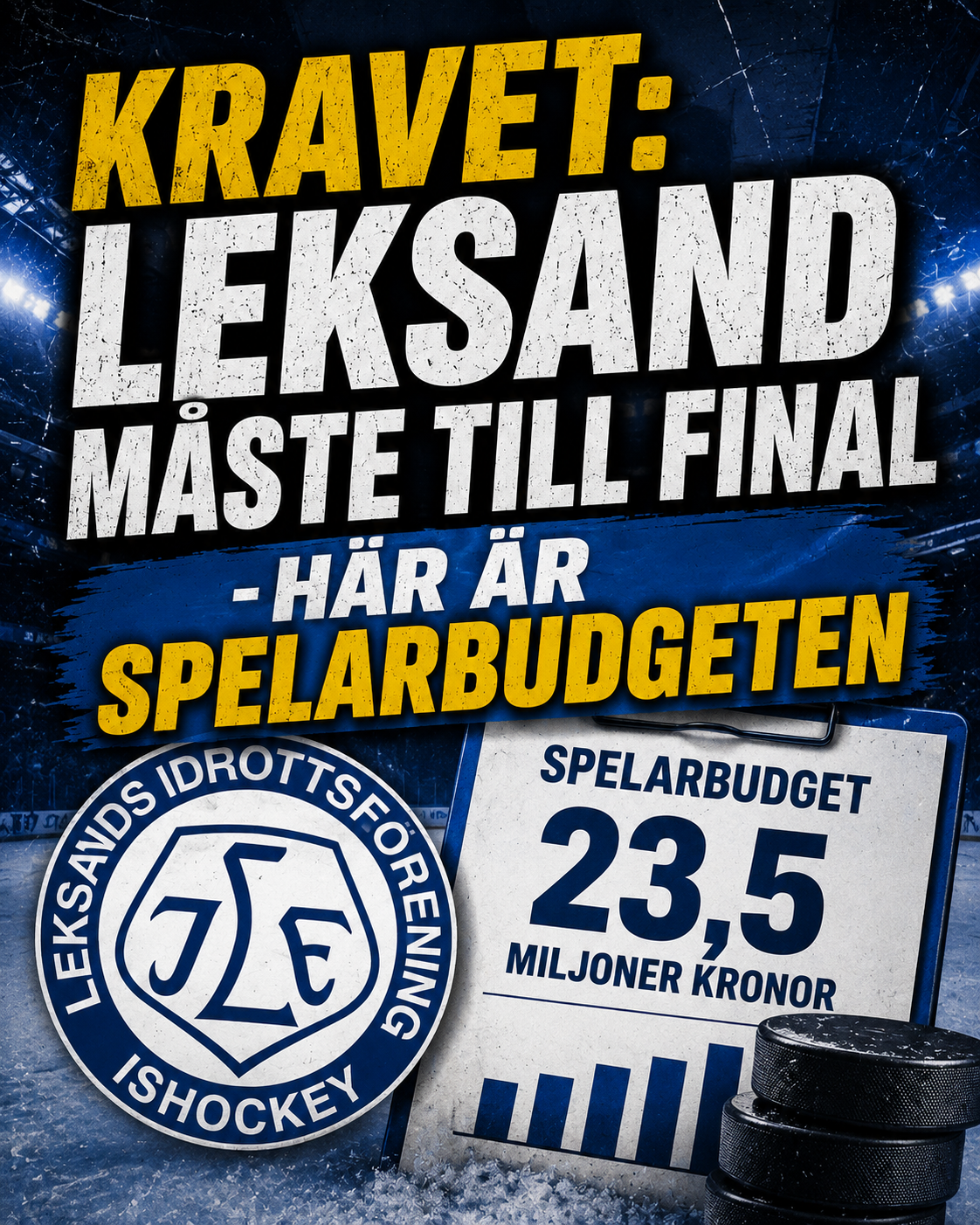 Leksands IF: KRAVET: Leksand måste till final - här är spelarbudgeten