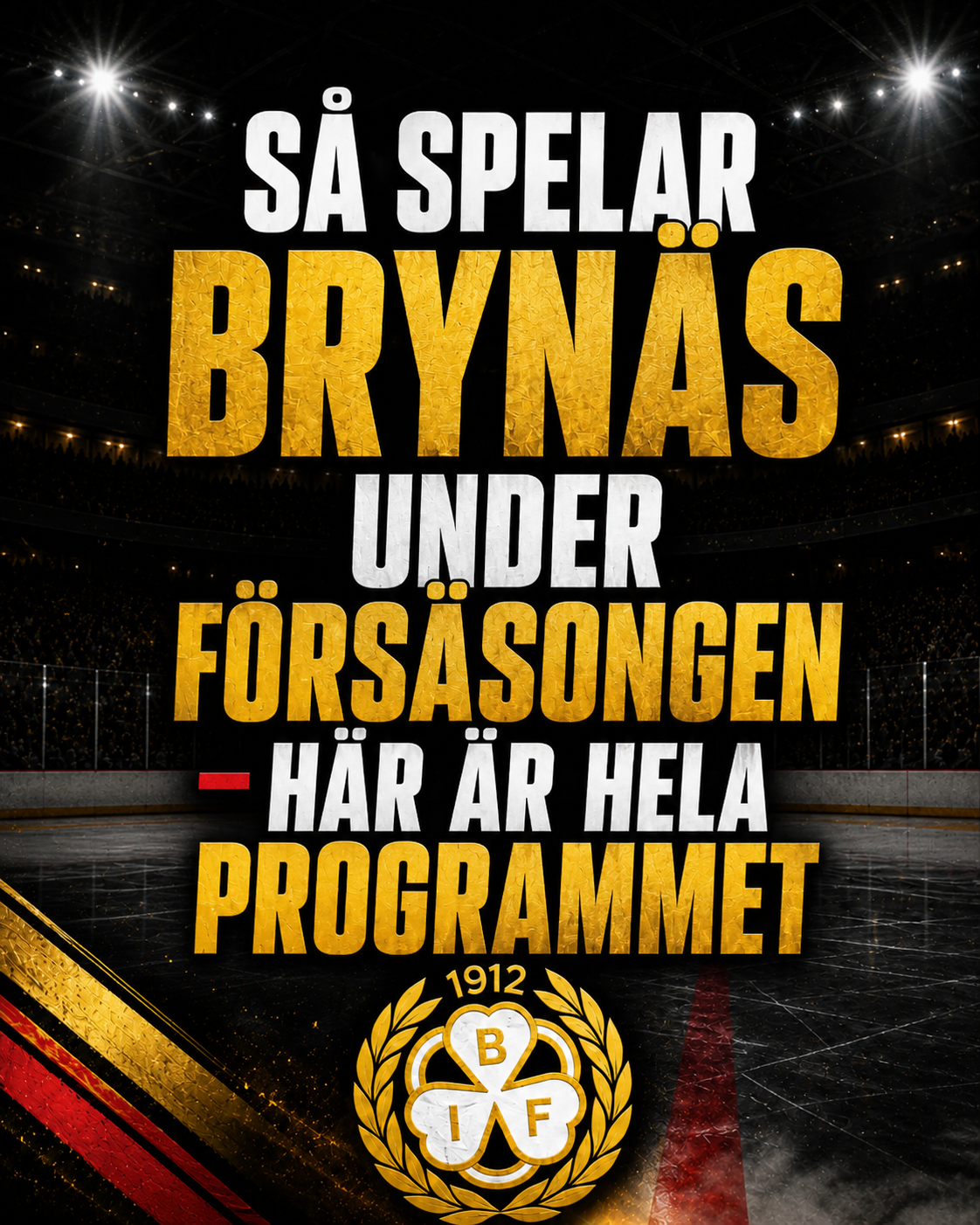 Brynäs: Så spelar Brynäs under försäsongen – här är hela programmet