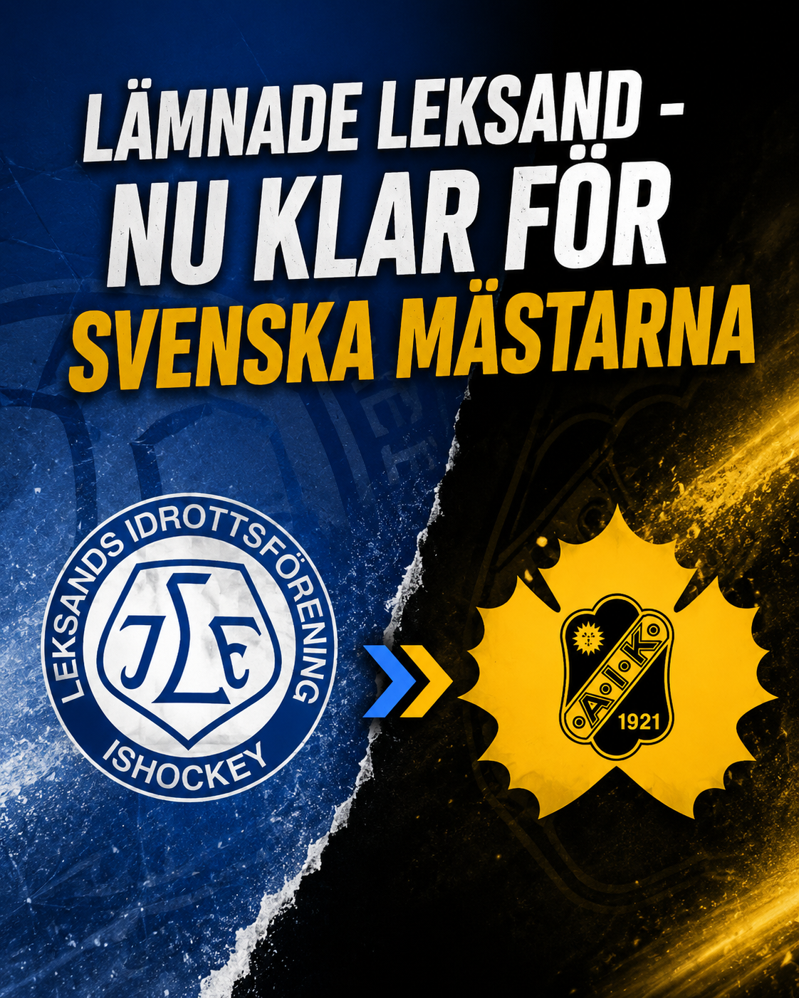 Lämnade Leksand - nu klar för svenska mästarna