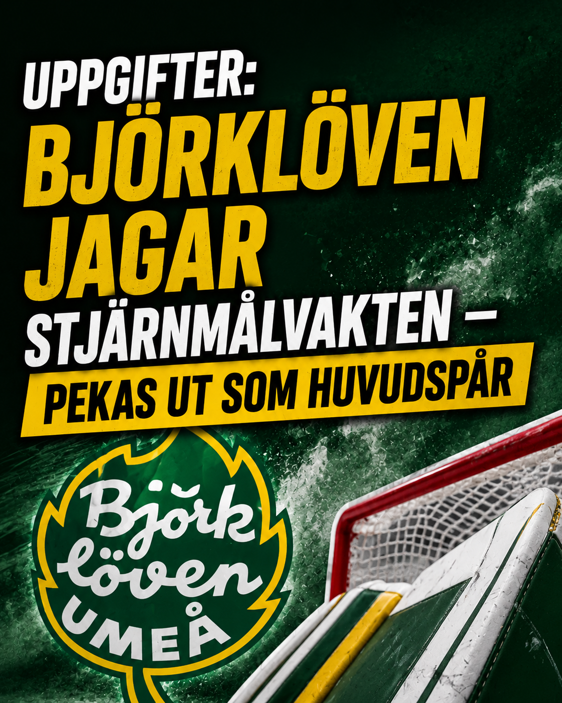 Uppgifter: Björklöven jagar stjärnmålvakten – pekas ut som huvudspår