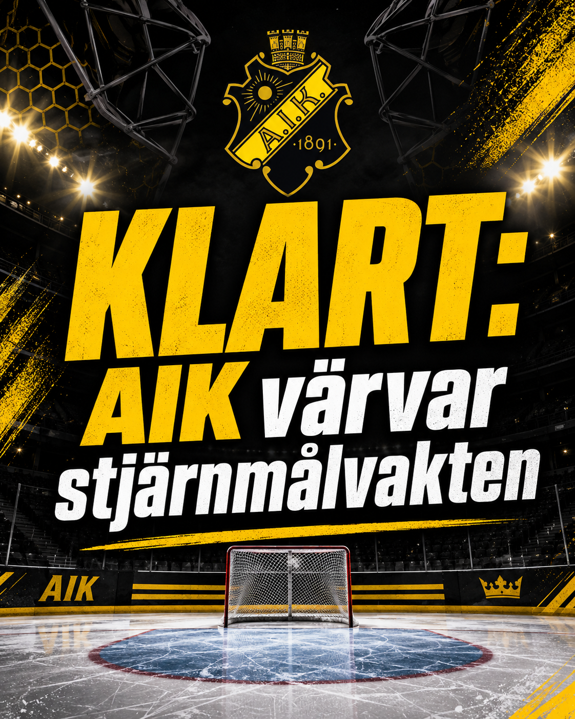 AIK Hockey: KLART: AIK värvar stjärnmålvakten