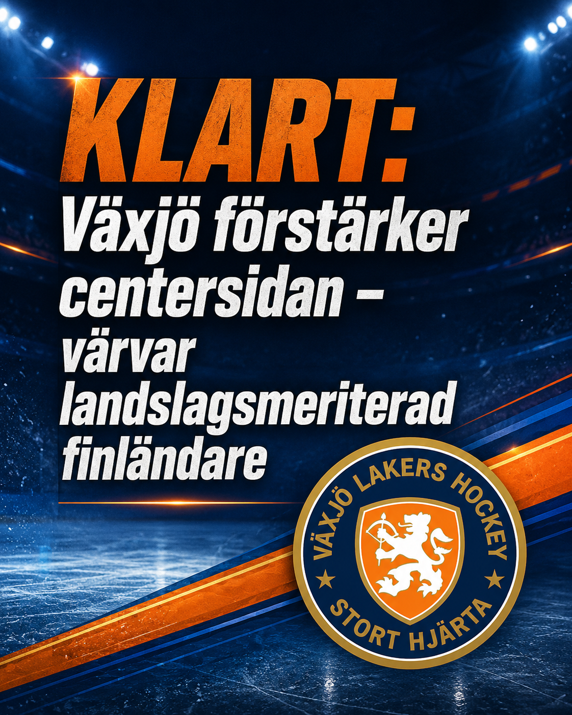 Växjö Lakers: KLART: Växjö förstärker centersidan – värvar landslagsmeriterad finländare