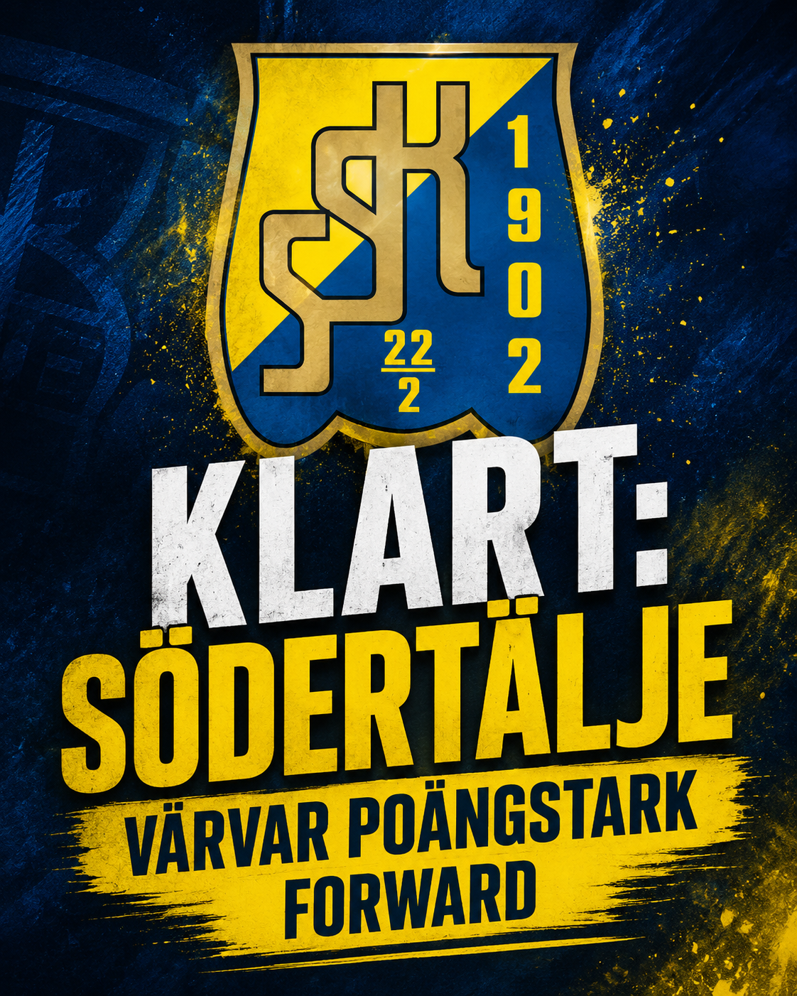 Södertälje: KLART: Södertälje värvar poängstark forward