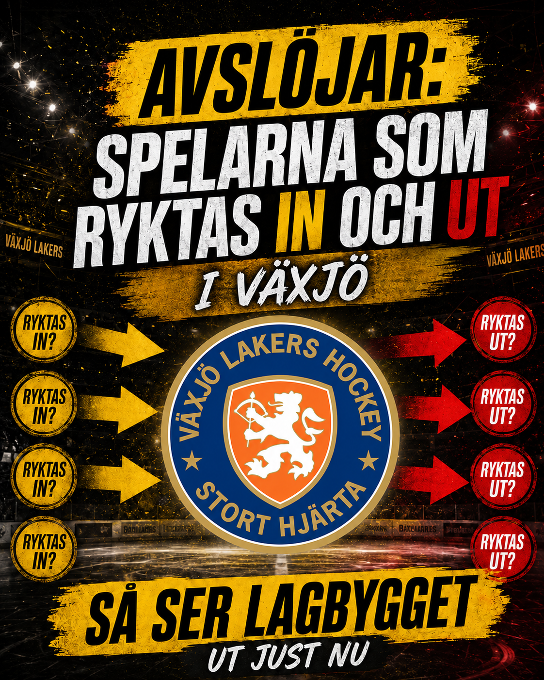 Växjö Lakers: AVSLÖJAR: Spelarna som ryktas in och ut i Växjö | Så ser lagbygget ut just nu