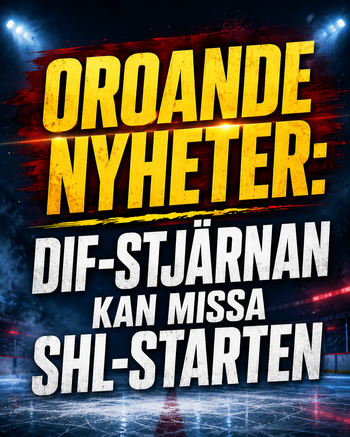 Djurgården Hockey: Oroande nyheter: DIF-stjärnan kan missa SHL-starten
